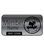 Black on Silver Badge - Style 3