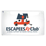 Flag with Escapees Logo